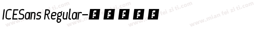 ICESans Regular字体转换